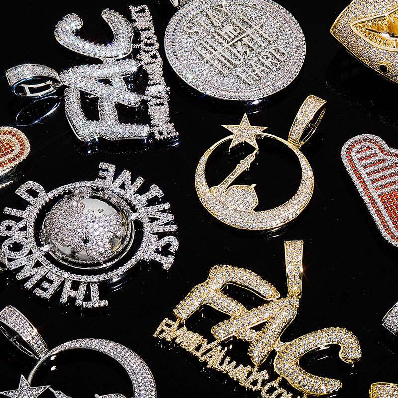 18k Iced Out World-Earth Pendant
