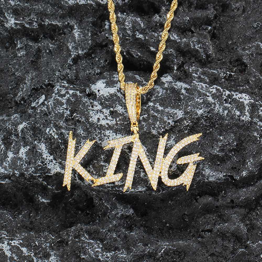 Custom Name Letters Pendant Necklace For Men TRIPOD JEWELRY