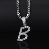 14k Gold Letter Pendant Initial Necklaces Personalized Gold Plated Tripodjewelry