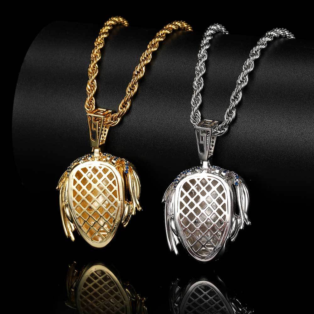 18K/White Gold Iced Out Star Singer Avatar Pendant TRIPOD JEWELRY