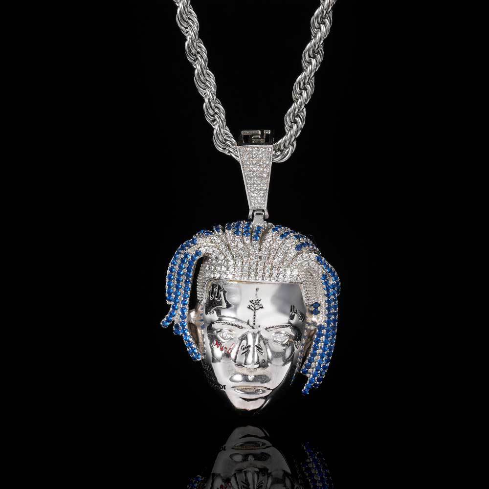 18K/White Gold Iced Out Star Singer Avatar Pendant TRIPOD JEWELRY