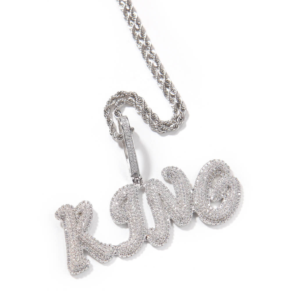 Customized Diamond Letters Pendant Gift For Men TRIPOD JEWELRY