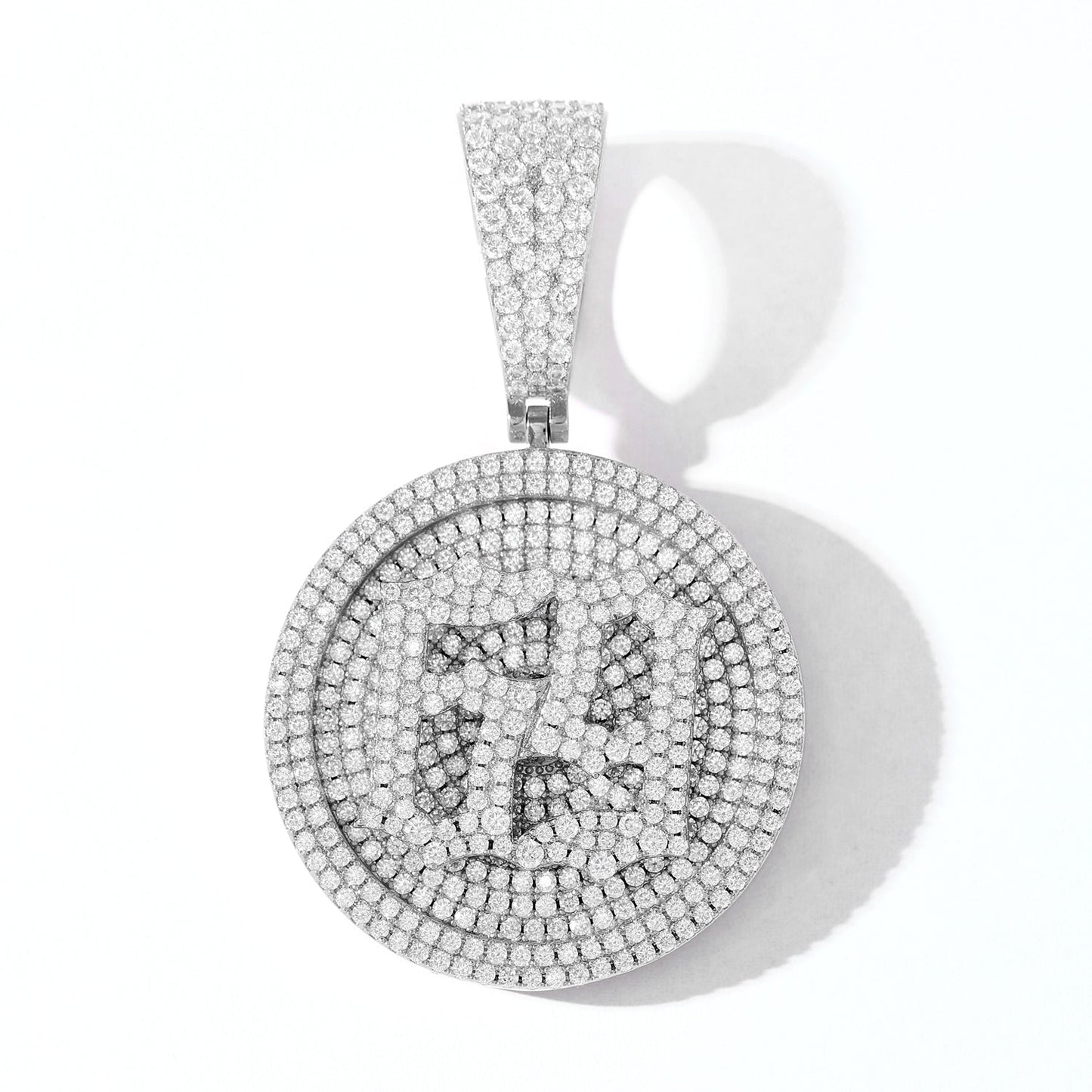 Iced Out 69 Gold Plated 6IX9INE 3D Giant Disc Bling-Bling Pendant Tripodjewelry