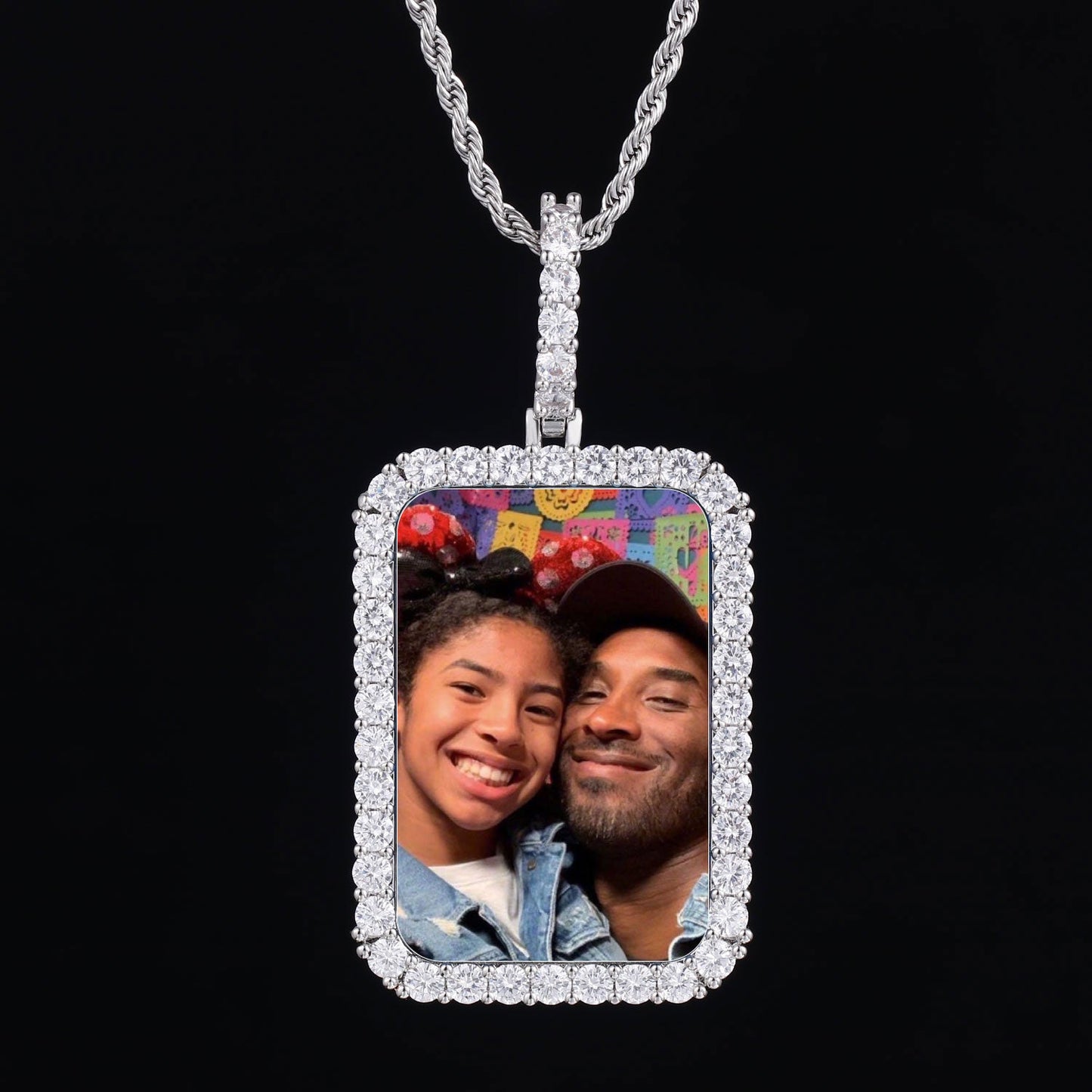 Picture Custom Pendant - Square Shield TRIPOD JEWELRY