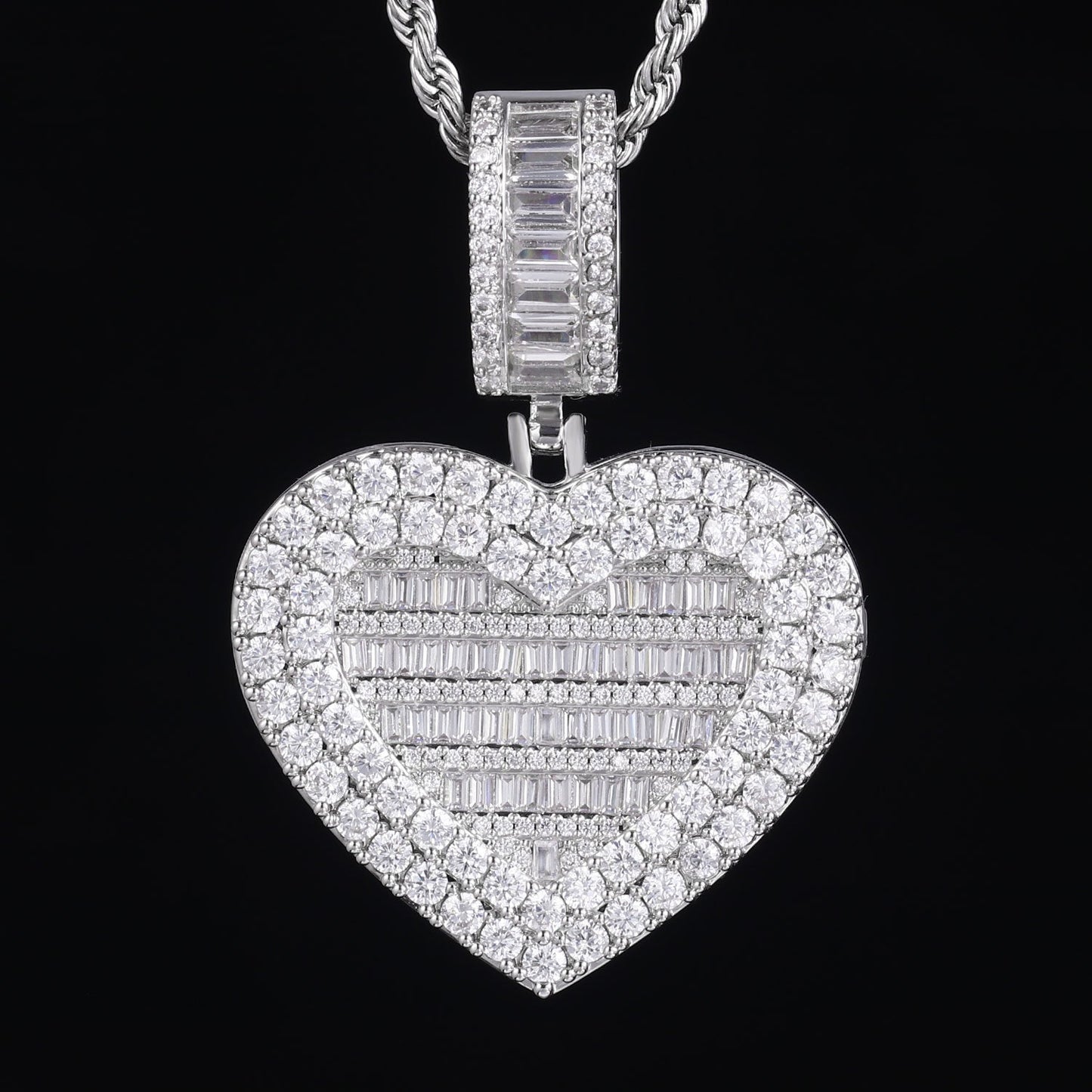 Picture Custom Pendant - Heart-Shaped TRIPOD JEWELRY