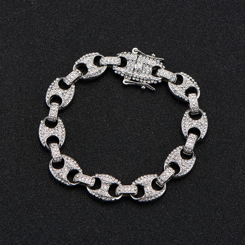 13MM 18K/White Gold Iced Out Cuban Chain Necklace