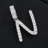 14k Gold Letter Pendant Initial Necklaces Personalized Gold Plated