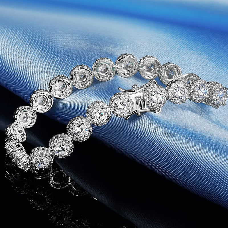 5MM 18K/White Gold Zircon Tennis Bracelet