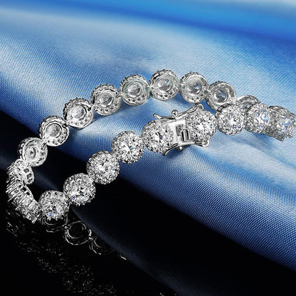 5MM 18K/White Gold Zircon Tennis Bracelet