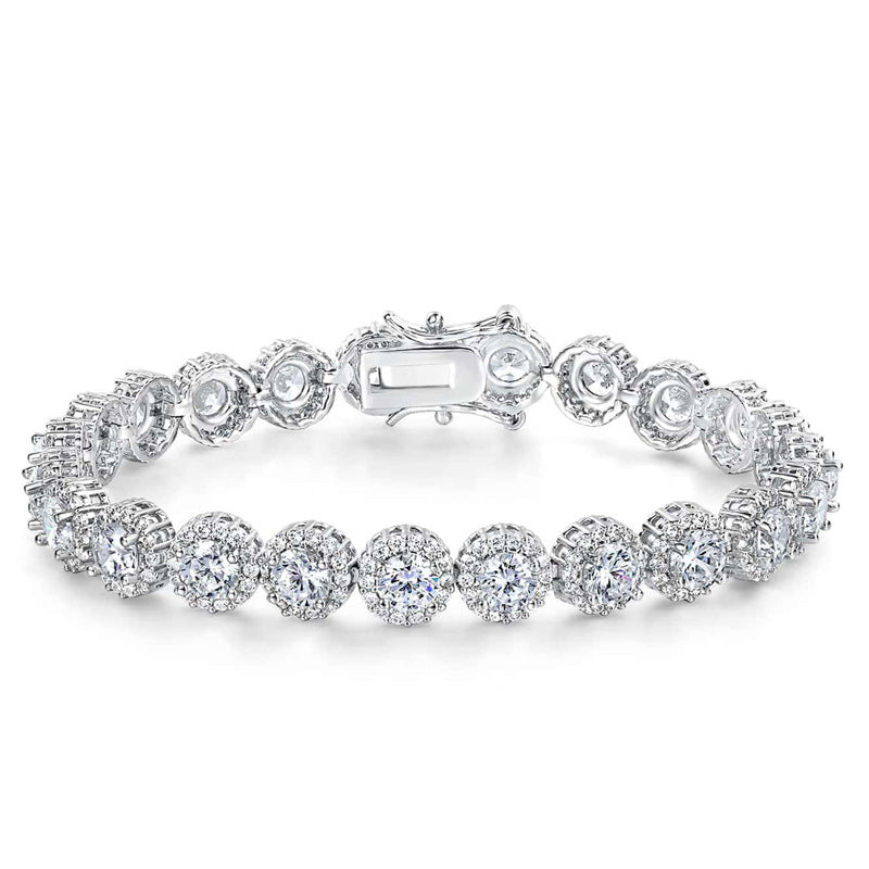 5MM 18K/White Gold Zircon Tennis Bracelet