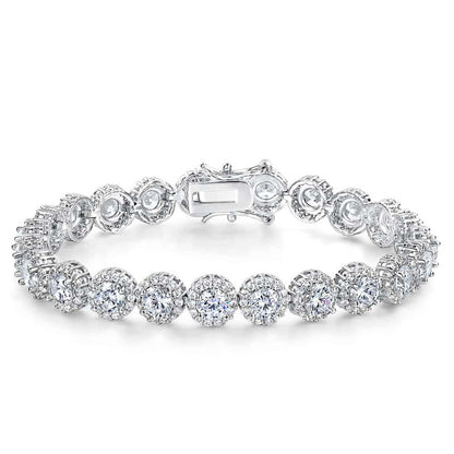 5MM 18K/White Gold Zircon Tennis Bracelet