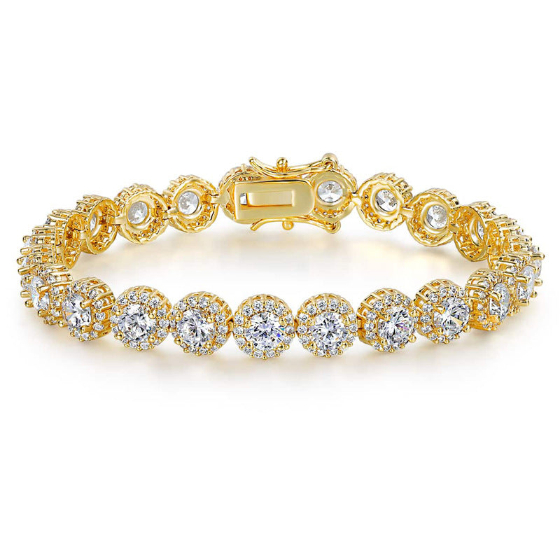 5MM 18K/White Gold Zircon Tennis Bracelet