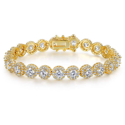 5MM 18K/White Gold Zircon Tennis Bracelet