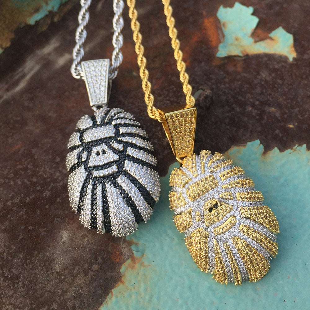 18k Gold Gorilla Pendant