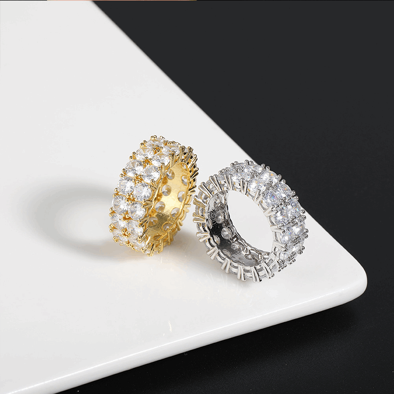 14K Gold Dual Eternity Ring