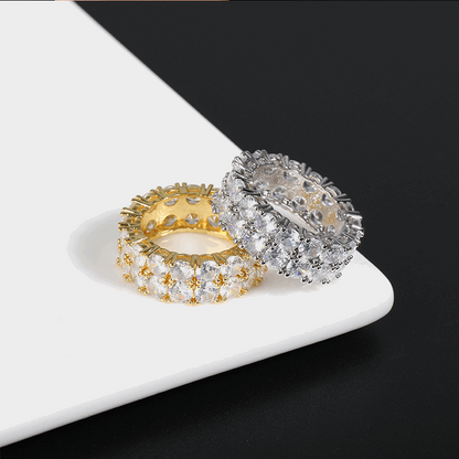 14K Gold Dual Eternity Ring