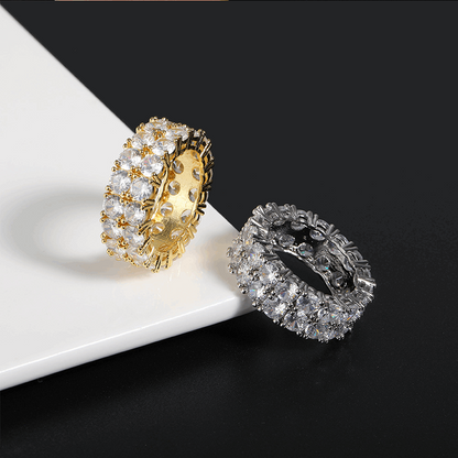 14K Gold Dual Eternity Ring