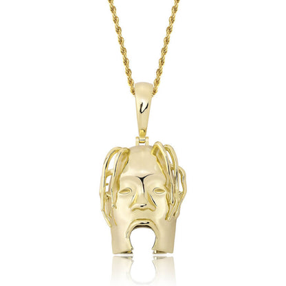 Gold/White Gold Iced Star Avatar Pendant Tripodjewelry