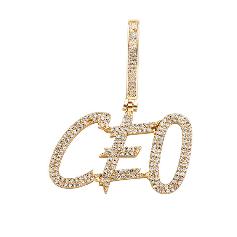 Custom Name Letters Pendant Necklace For Men