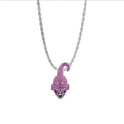 White Gold Iced Kid Buu Pendant Tripodjewelry
