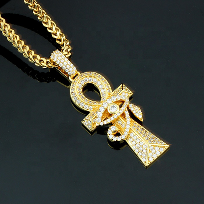 Any Iced Out Pendants + Any Franco/Rope Chains Necklace Cubic Zirconia Tripodjewelry