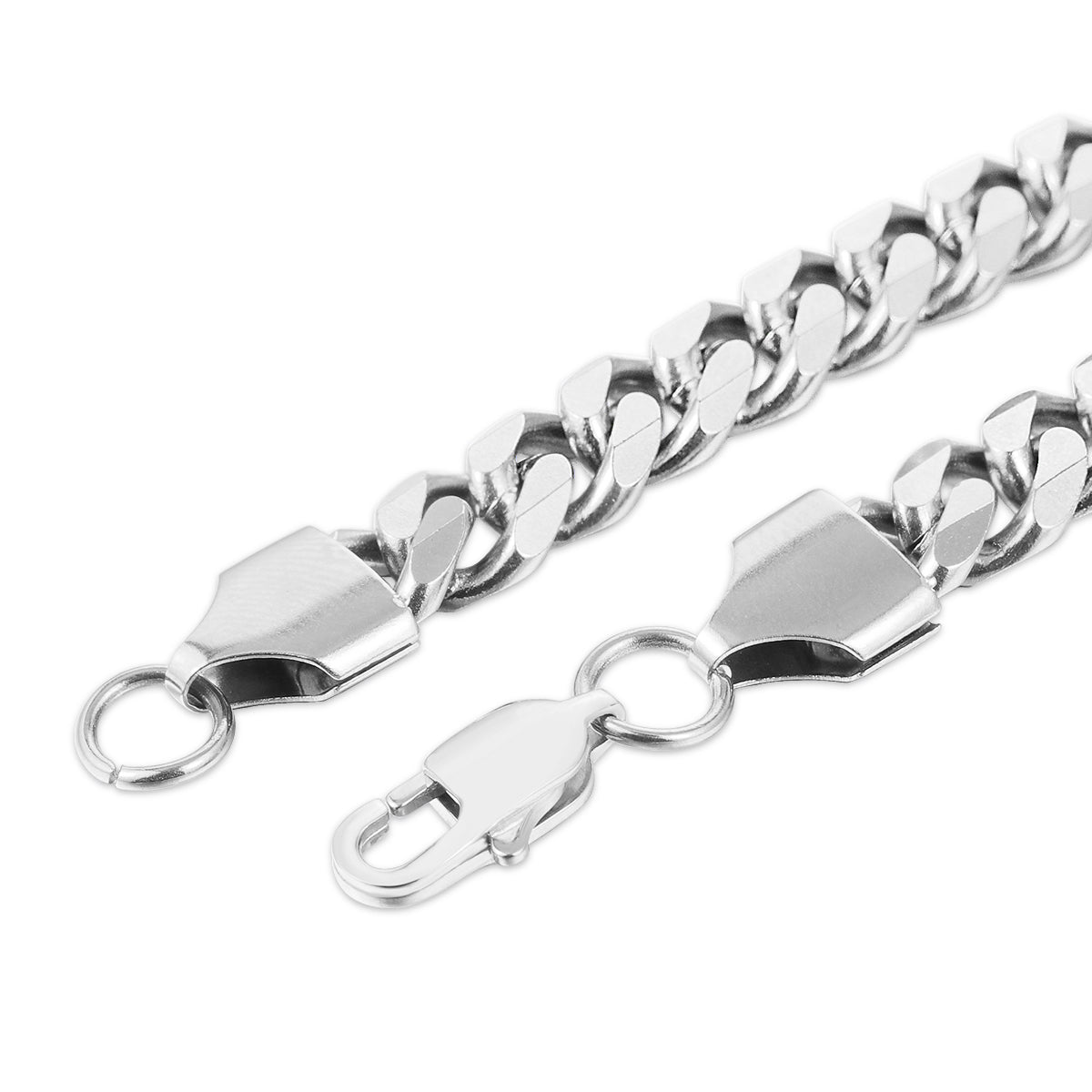 4MM White Gold Miami Micro Cuban Link Chain Necklace