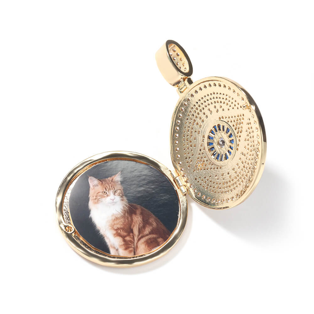 Custom God Eye Photo Pendant