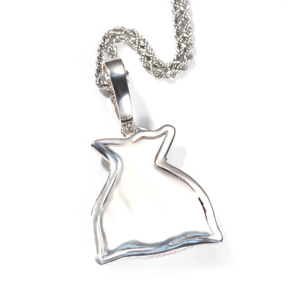 Iced Money Bag Custom Photo Pendant Necklace For Men Tripodjewelry