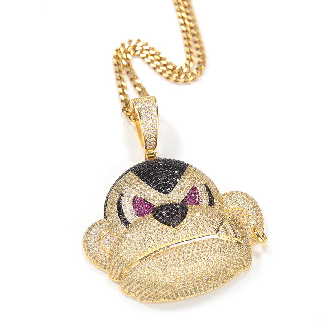 18K/White Gold Orangutan Zircon Pendant Tripodjewelry