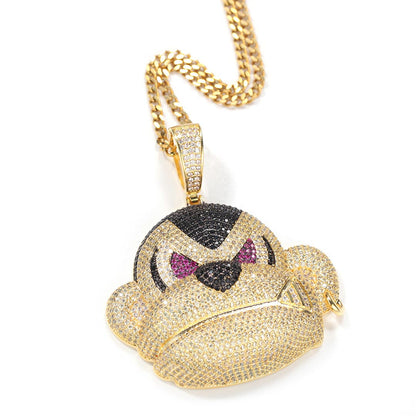 18K/White Gold Orangutan Zircon Pendant Tripodjewelry