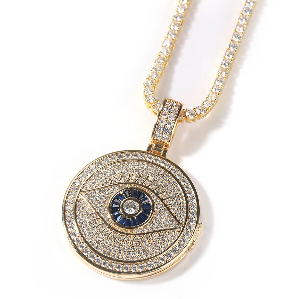 Custom God Eye Photo Pendant