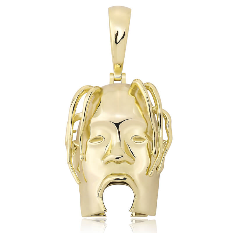 Gold/White Gold Iced Star Avatar Pendant Tripodjewelry