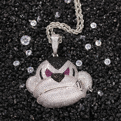 18K/White Gold Orangutan Zircon Pendant Tripodjewelry