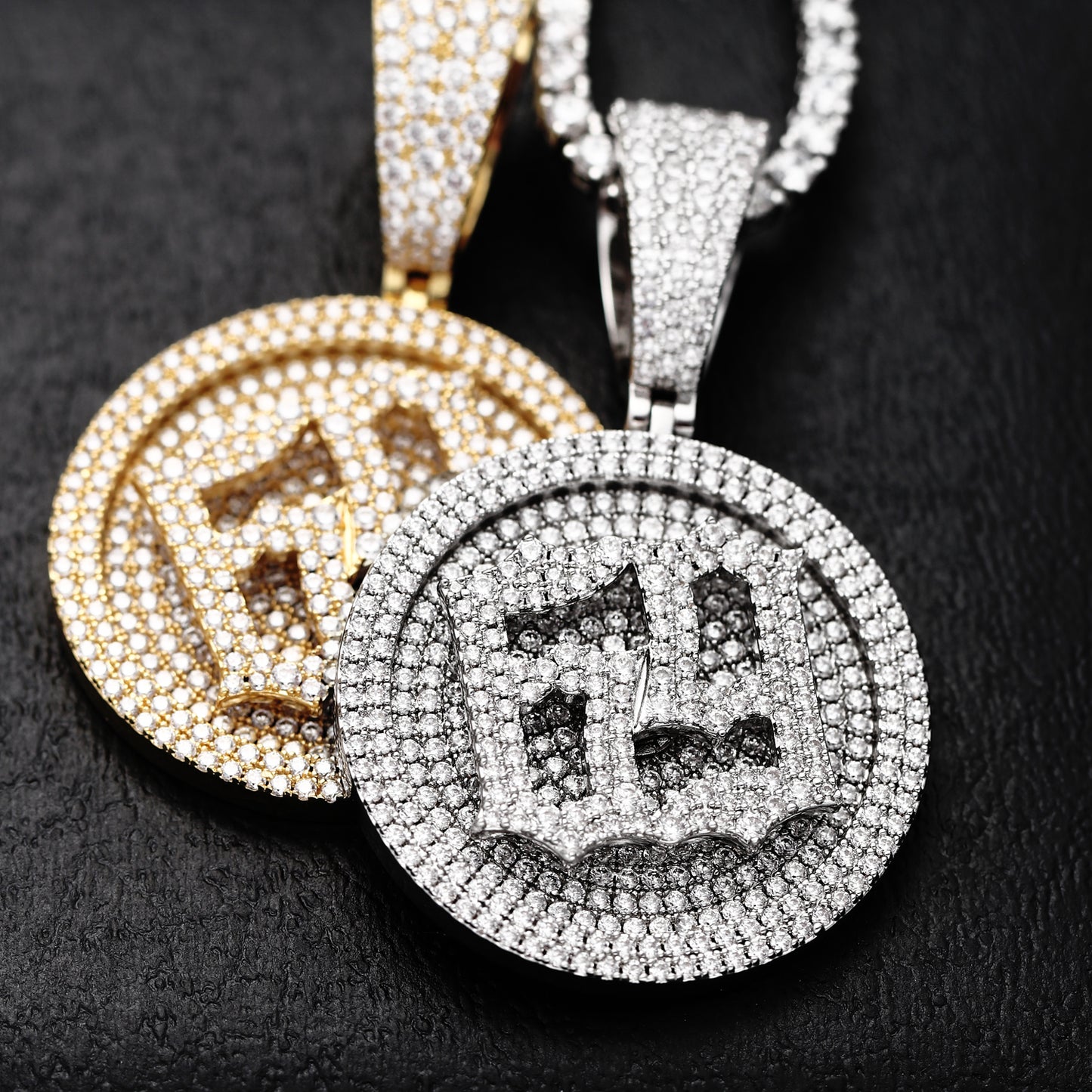 Iced Out 69 Gold Plated 6IX9INE 3D Giant Disc Bling-Bling Pendant