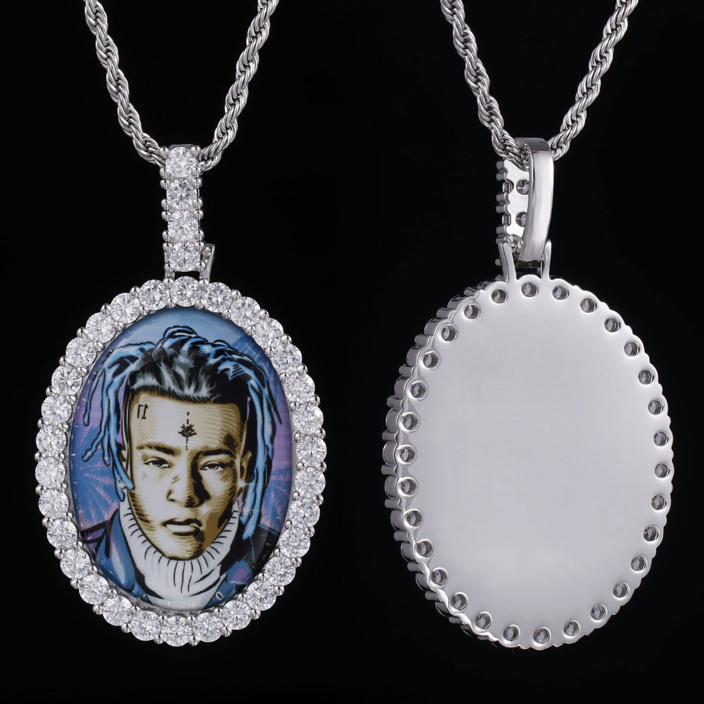 Picture Custom Pendant - Oval Personalized Necklace