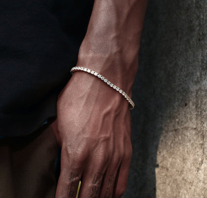 3MM Gold Plated Tennis Bracelet