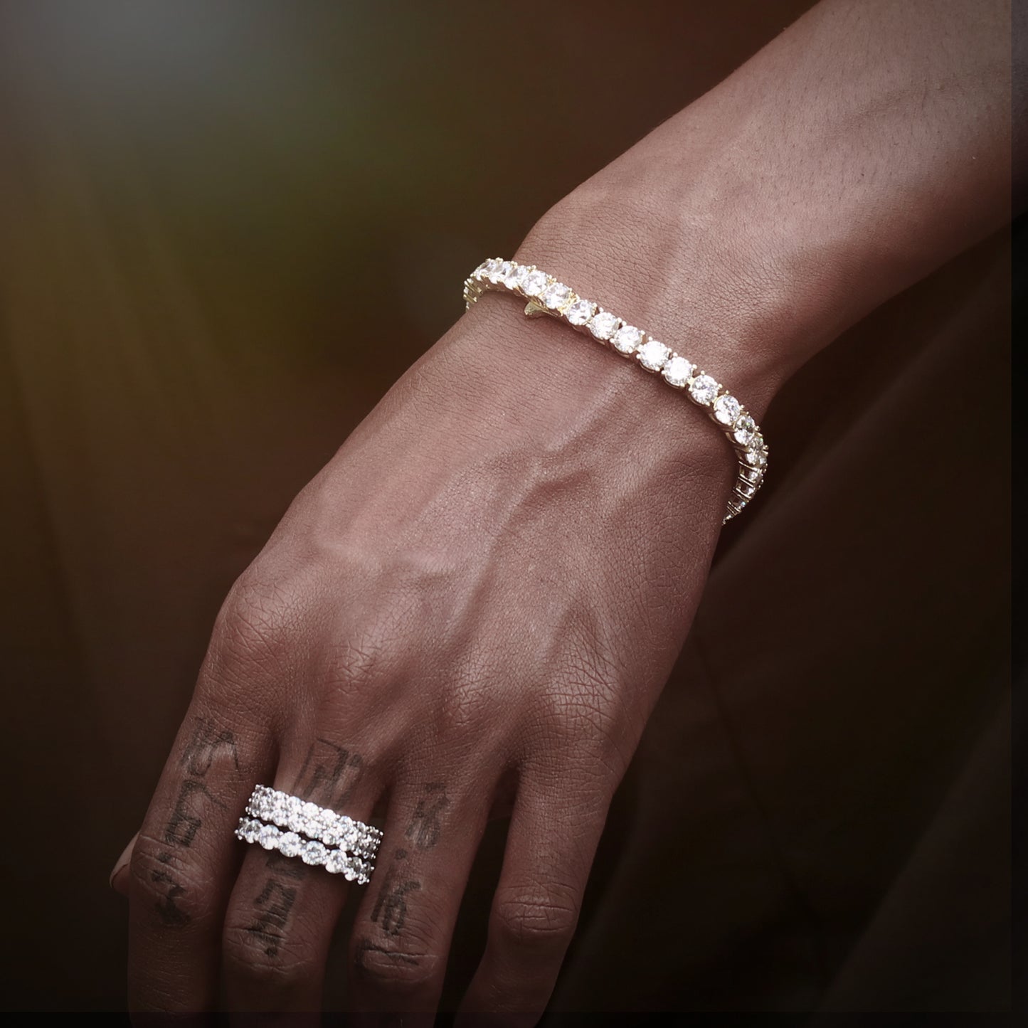 5MM Gold Plated  Tennis Bracelet