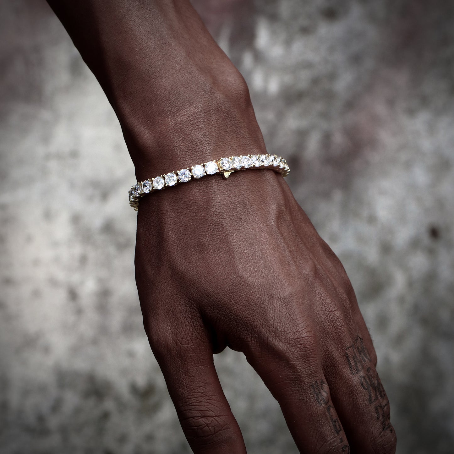 5MM Gold Plated  Tennis Bracelet