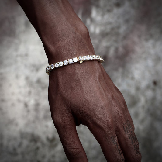 5MM Gold Plated  Tennis Bracelet