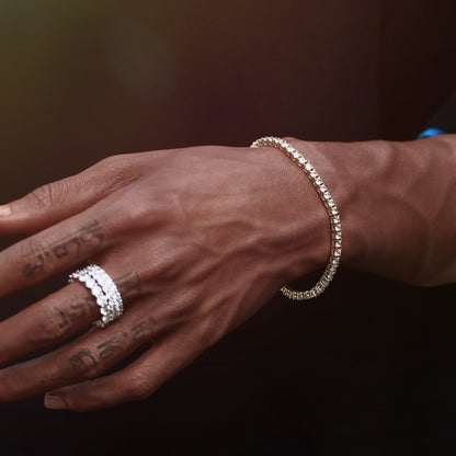 3MM Gold Plated Tennis Bracelet