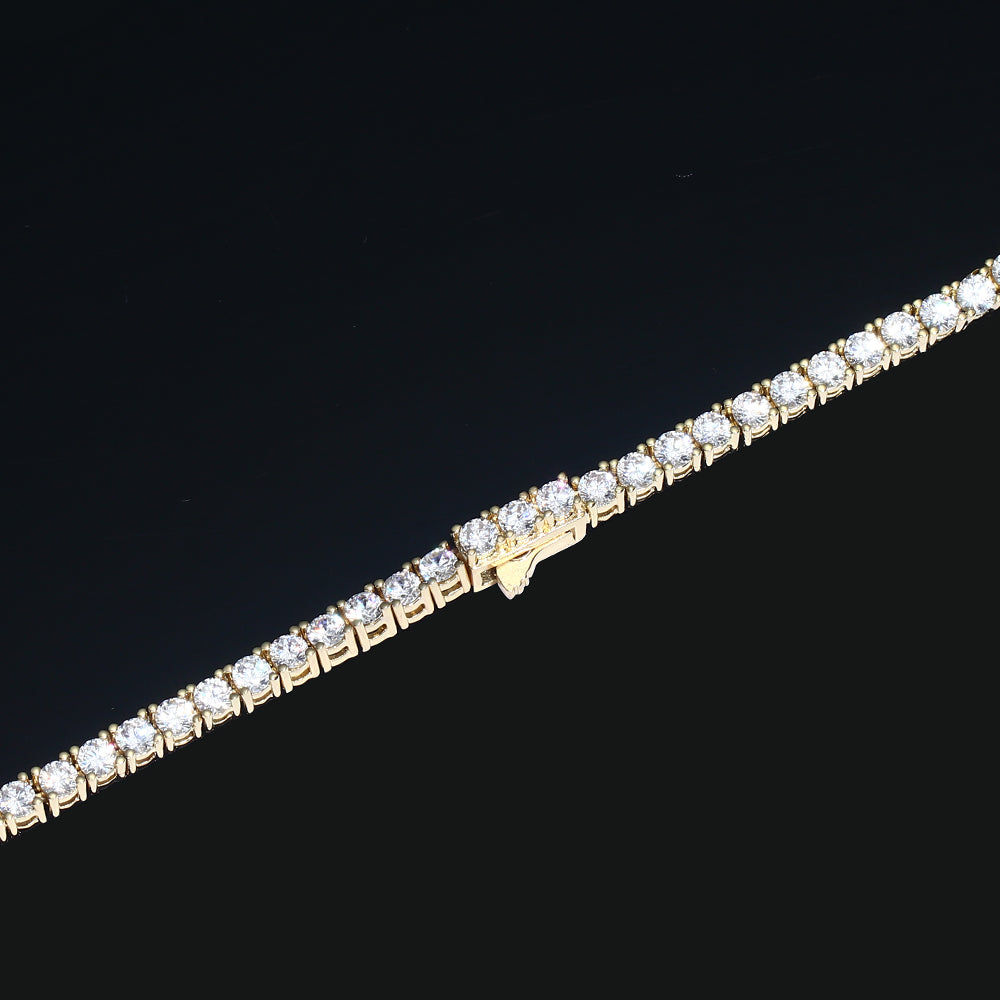 3MM Gold Plated Tennis Bracelet