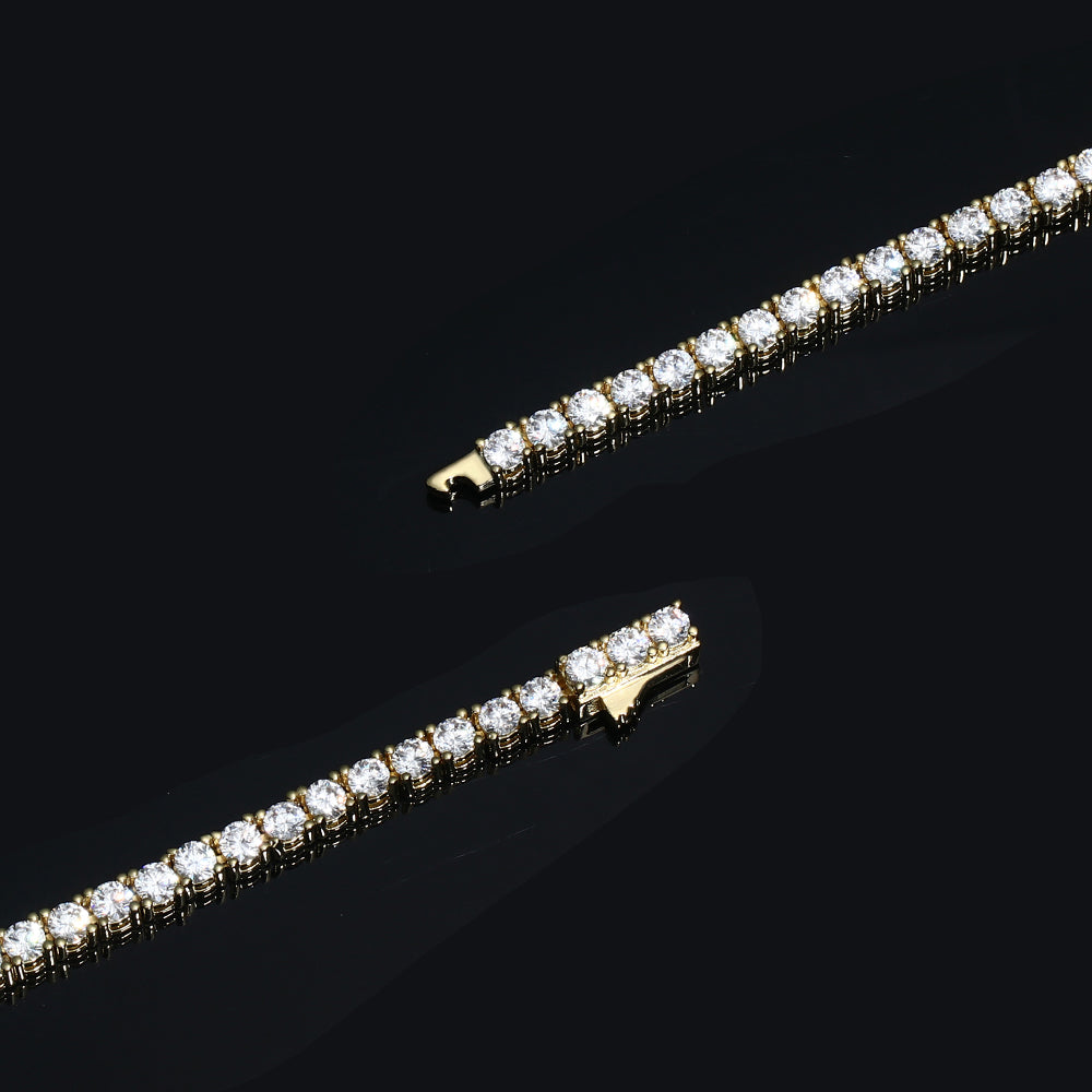 3MM Gold Plated Tennis Bracelet