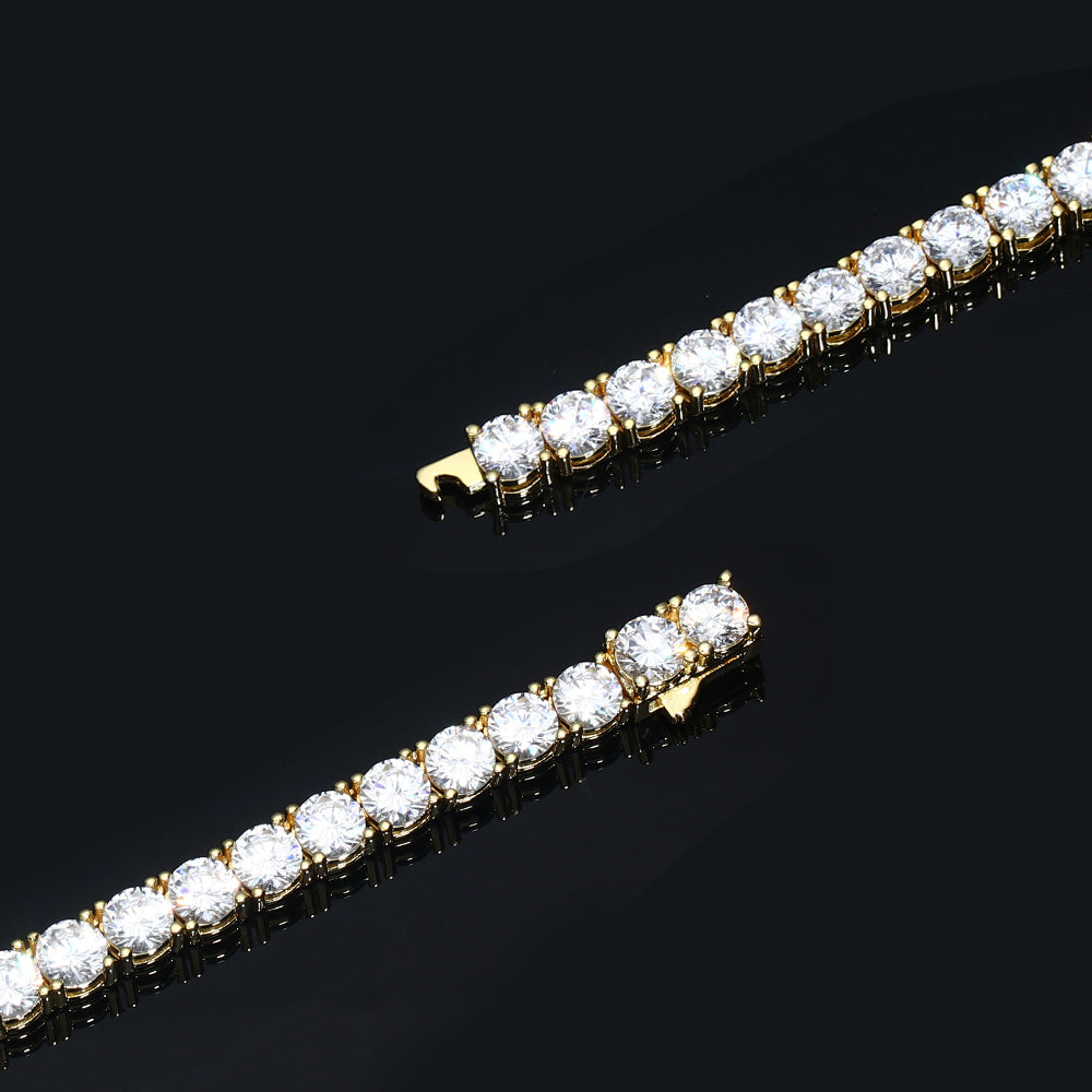 5MM Gold Plated  Tennis Bracelet