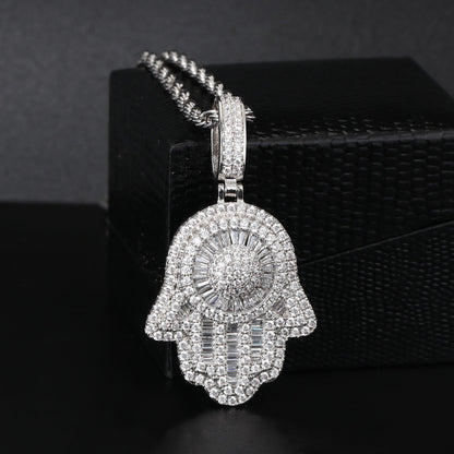 Any Iced Out Pendants + Any Franco/Rope Chains Necklace Cubic Zirconia Tripodjewelry
