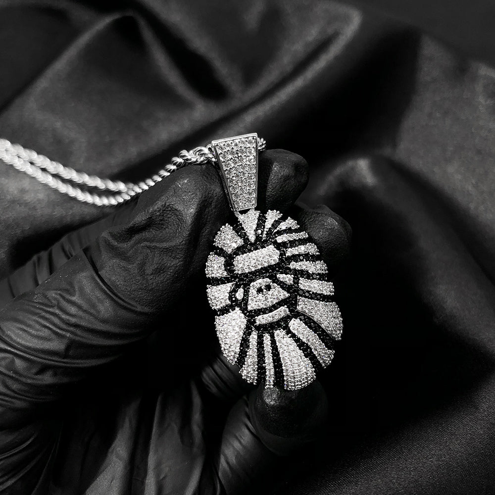 White Gold Gorilla Pendant Tripodjewelry