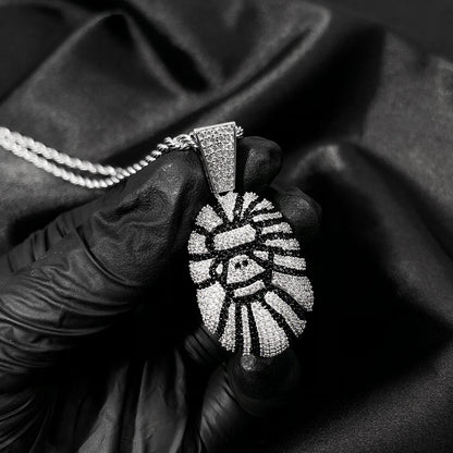 White Gold Gorilla Pendant Tripodjewelry