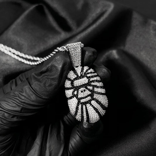 White Gold Gorilla Pendant Tripodjewelry