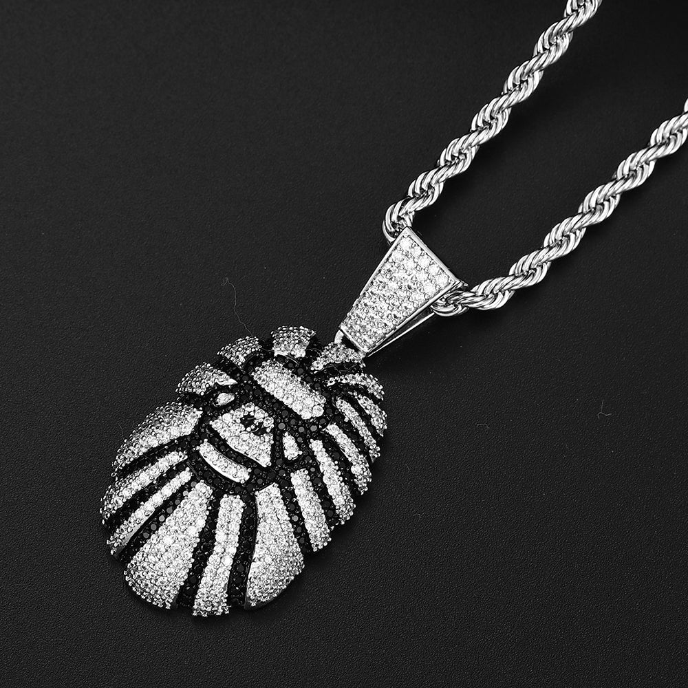 White Gold Gorilla Pendant Tripodjewelry