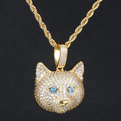14K/White Gold Plated Iced Out Animal Pendant Tripodjewelry