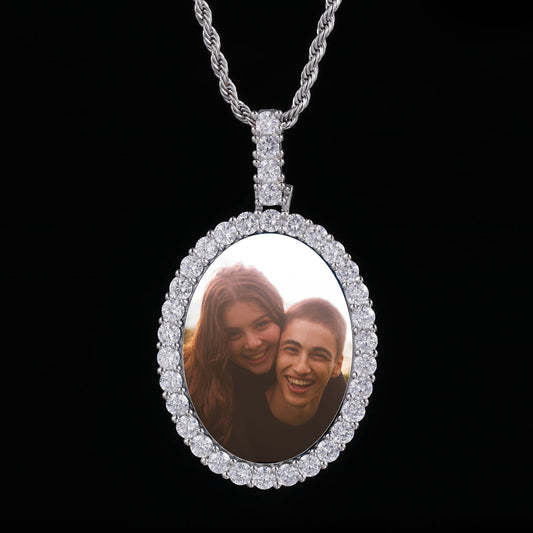 Picture Custom Pendant - Oval Personalized Necklace